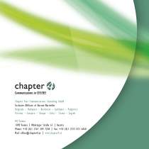 <p><strong>Chapter 4</strong> Imagebroschüre<br />
Chapter 4 2012<br />
Artdirektion, Layout, Satz, Illustrationen</p>

