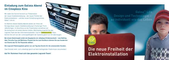 <p>Einladung <br />
<strong>Event „Galea Life“</strong><br />
2007</p>
