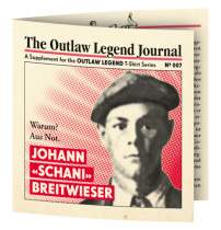 <p>T-Shirts Serie<br />
<strong>Outlaw Legend</strong><br />
Zu jedem Shirt gibt es ein vierseitiges „The Outlaw Legend Journal“ mit Informationen zum jeweiligen Outlaw.</p>
