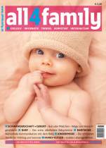 <p><strong>all4family</strong><br />
Kundenmagazin, 84 Seiten, 2008<br />
Herausgeber: KRENNzgenial</p>
